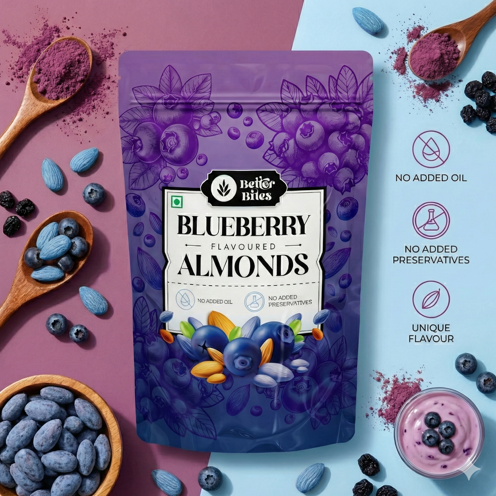 Blueberry Flavoured Almonds