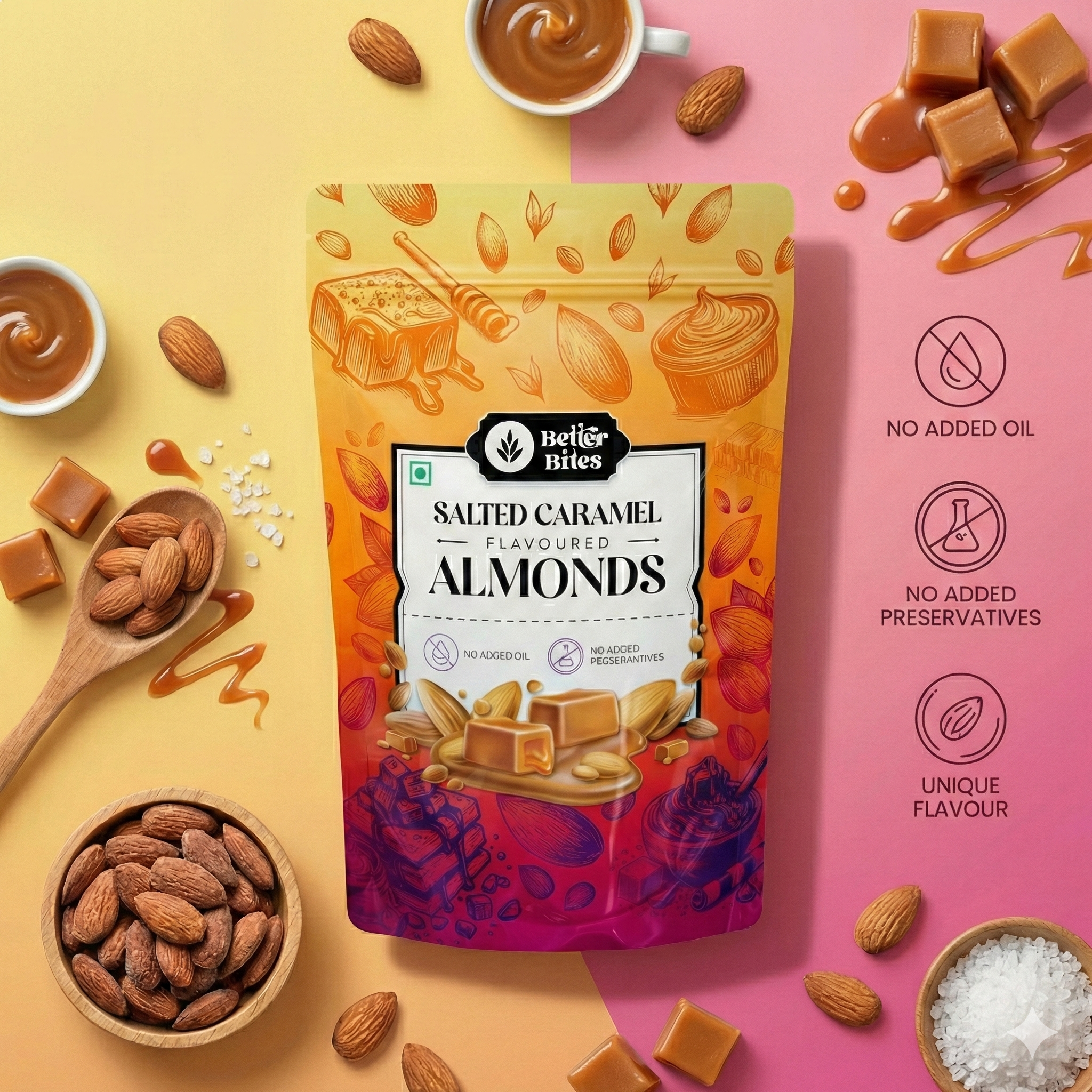 Salted Caramel Flavoured Almonds